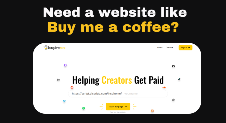 I Will Build a Website Like Buy Me a Coffee for You